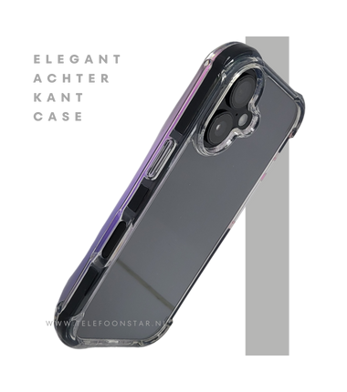 hoesje doorzichtig zwarte randen silicone draadloos oplaad voor iPhone 17