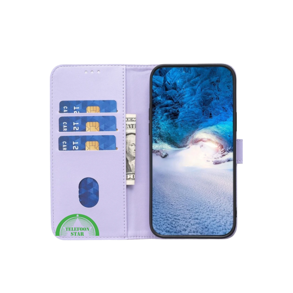Wallet Bookcase voor Samsung S25 Edge &ndash; Paars – foto 3