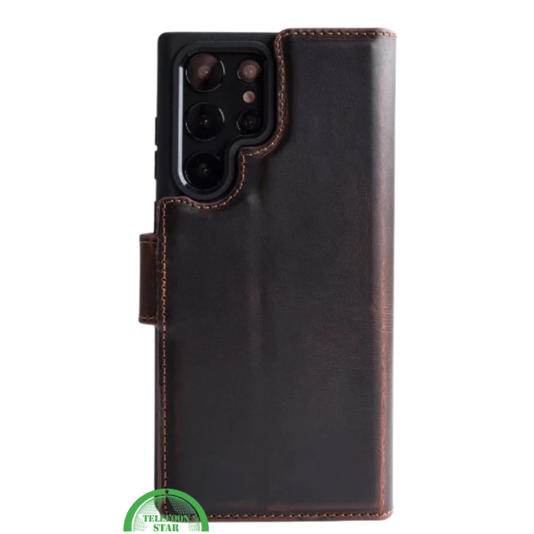 Backcover Hoesje voor S25 Ultra -Donker Bruin – foto 5