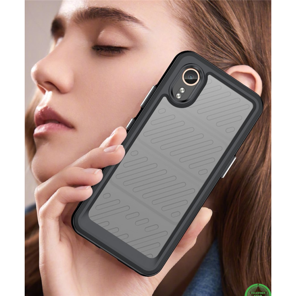 Samsung Galaxy XCover 7 Hoesje Transparante Hybride Beschermhoes met Schokbestendige Bumper – foto 4
