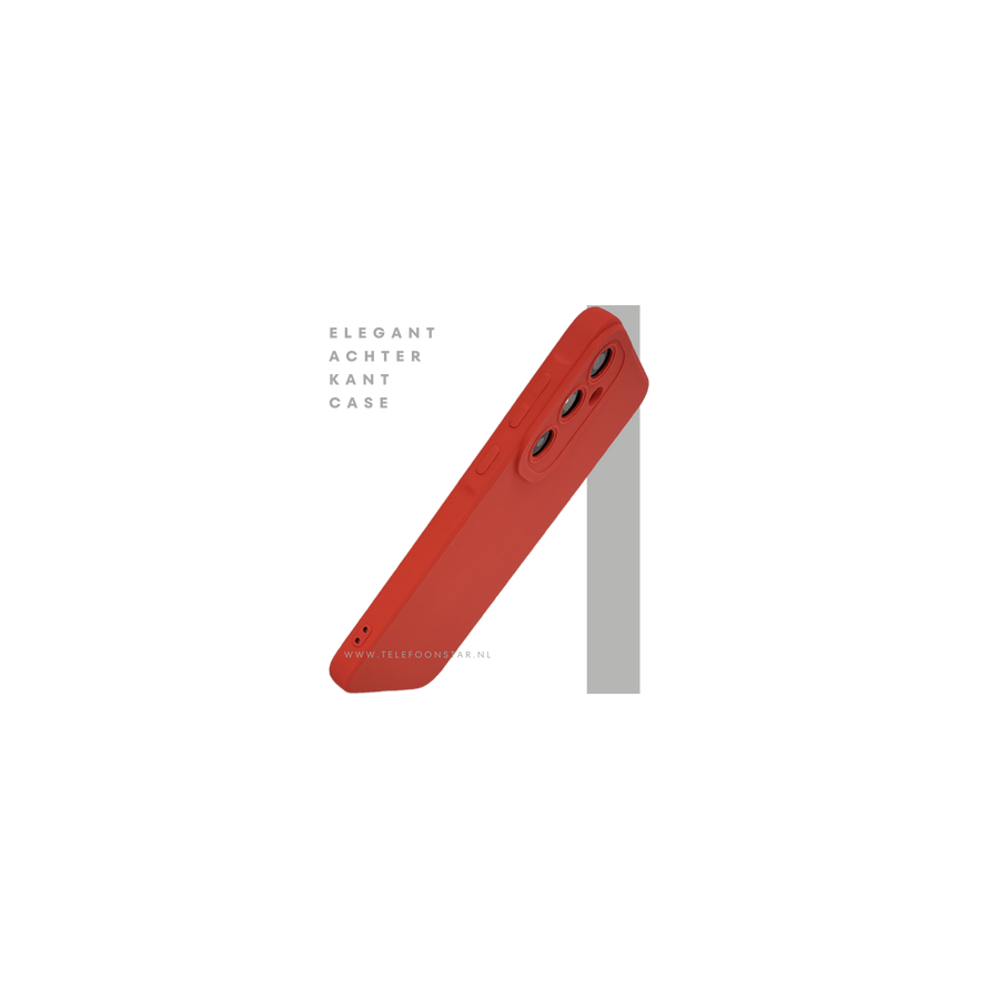 Samsung Galaxy A56 Milieuvriendelijk Hoesje Rood &ndash; Schokbestendige Backcover