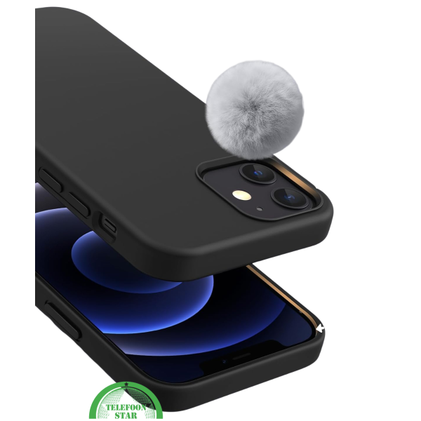 Zwart Hoesje voor iPhone 12 Mini &ndash; Slank, Elegant &amp; Krasbestendig – foto 4