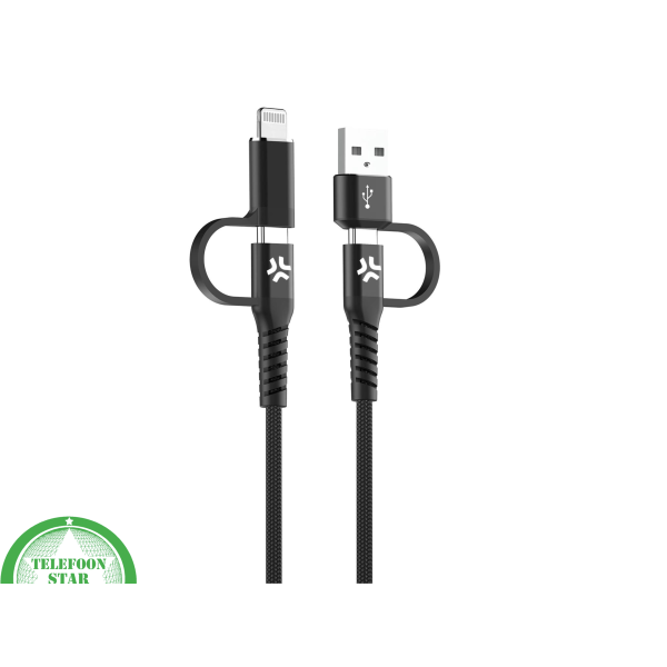 4-in-1 Oplaadkabel USB-C &amp; USB-A naar USB-C, Micro-USB en Lightning – foto 3