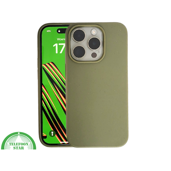 Donkergroen iPhone 15 Pro Max Hoesje Natuurlijke Bescherming &amp; Minimalistisch Design | Telefoonstar.nl – foto 3