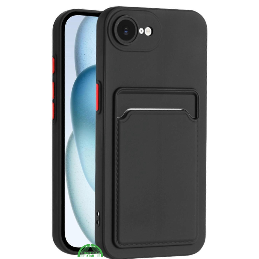 Transparant iPhone SE 2022 Hoesje met Pasjeshouder &ndash; Shockproof en Silicone