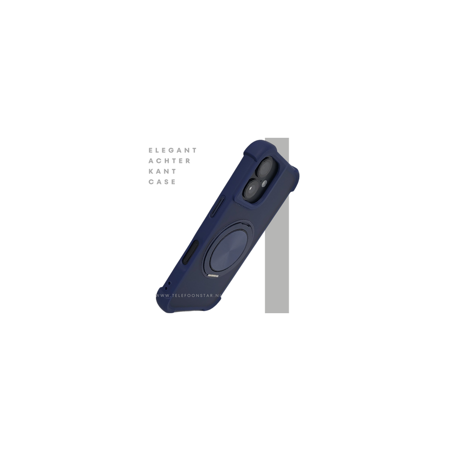 achterkant magsafe Ring blauw silicone voor iPhone 16