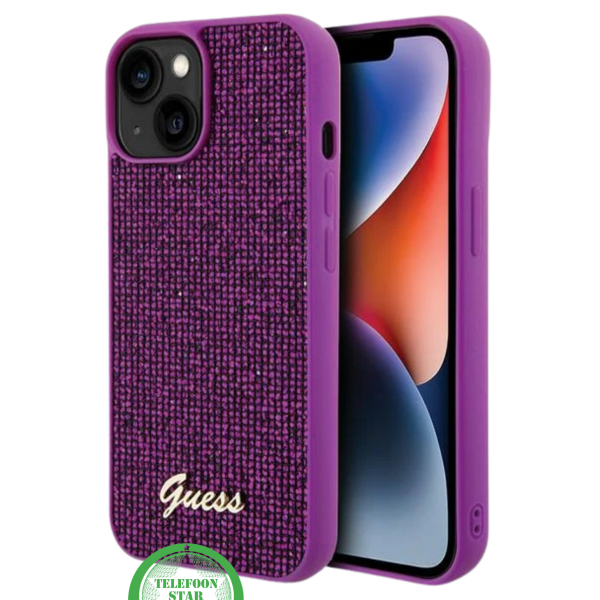 Hoesje voor iPhone 15 - Purple Shine Textile Armor    – foto 6