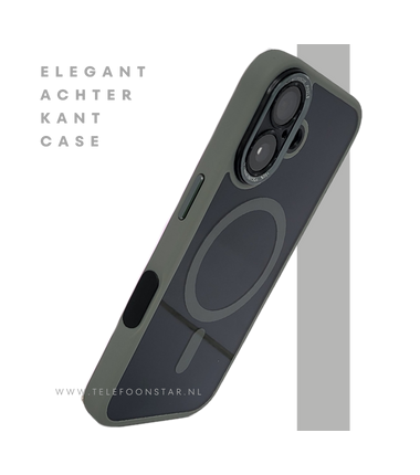 achterkant magsafe grijs randen silicone voor iPhone 17