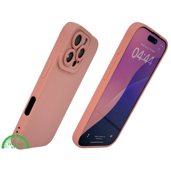 iPhone 16 Pro Perzik Hoesje &ndash; Mat Design met Verhoogde Camerabescherming – foto 2