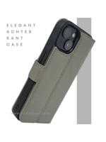 iPhone 15 Plus 2-in-1 Hoesje Groen Leer &ndash; Bookcase Met 2 in 1 Functie