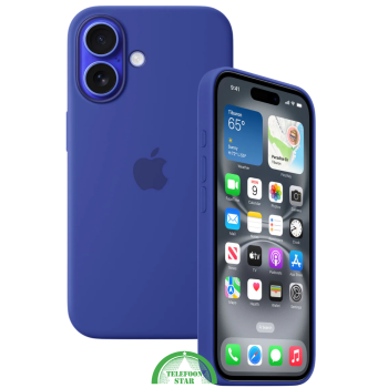 Hoesje voor iPhone 16 Siliconen &ndash; Koningsblauw | Slank, Stevig en Stijlvol