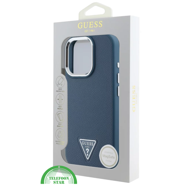 Hoesje voor iPhone 16 pro &ndash; Donkerblauw | Elegant Design met Luxe Bescherming – foto 4
