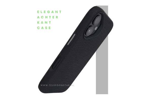 Hoesje Zwart Schokbestendige Anti Slip Backcover voor iPhone 16