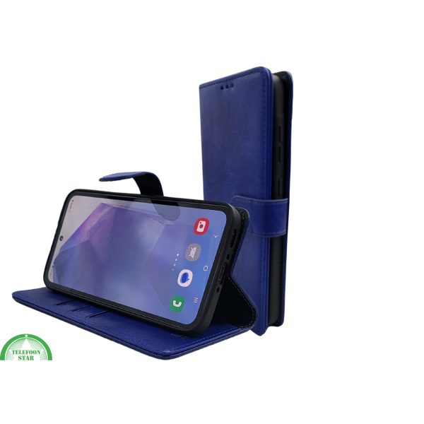 Hoesje voor Samsung Galaxy S26 Plus BoekCase Leer Donkerblauw – foto 4