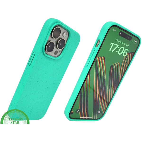 Turquoise iPhone 15 Pro Max Hoesje &ndash; Fris Kleurrijk &amp; Beschermend | Telefoonstar.nl – foto 2