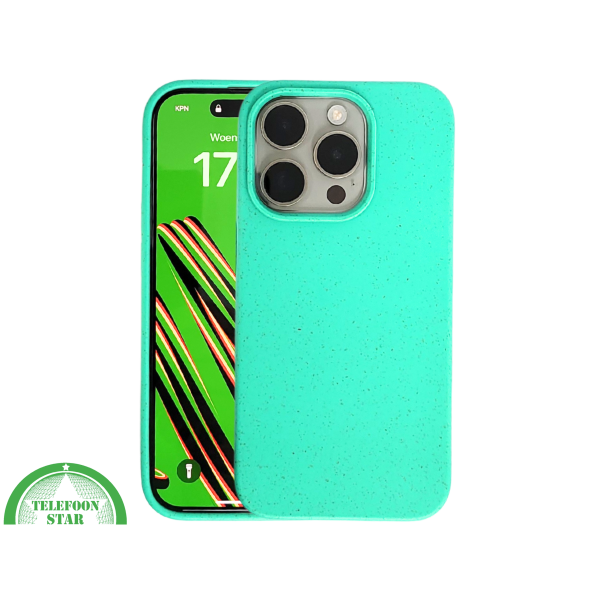 Turquoise iPhone 15 Pro Max Hoesje &ndash; Fris Kleurrijk &amp; Beschermend | Telefoonstar.nl – foto 3