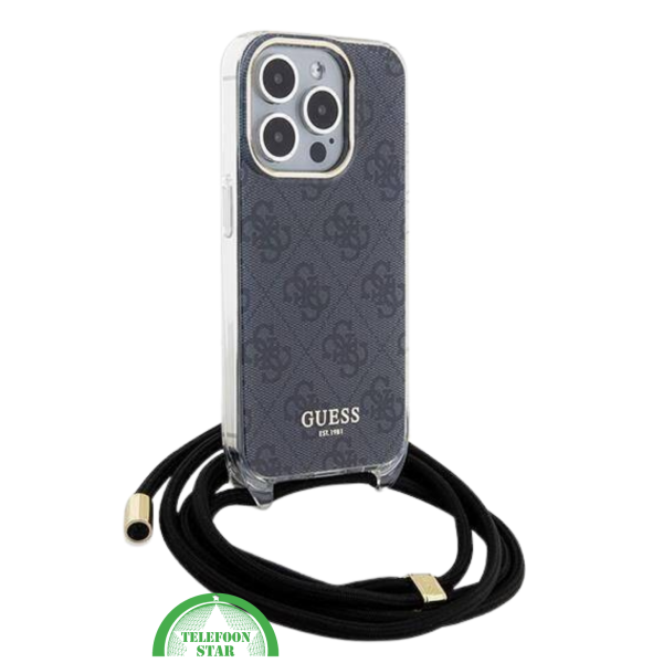iPhone 15 Pro Beste Hoesje met Draagkoord &ndash; Donkerblauw Design met Bescherming – foto 2