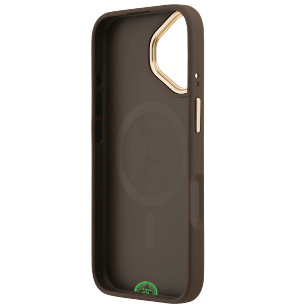 Guess iPhone 18e Hoesje Bruin Koord met Hoogwaardige kunstleder afwerking – foto 5