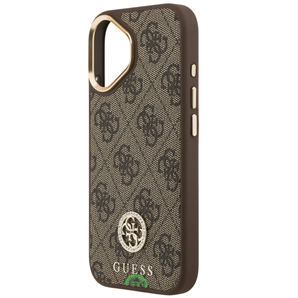 Guess iPhone 18e Hoesje Bruin Koord met Hoogwaardige kunstleder afwerking – foto 7