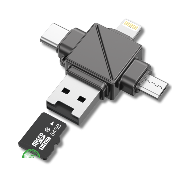 Crad Reader 4-in-1 Snel &amp; Universeel Gegevens Lezen – foto 2
