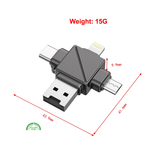 Crad Reader 4-in-1 Snel &amp; Universeel Gegevens Lezen – foto 5