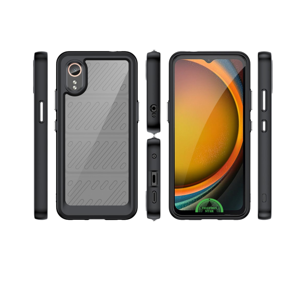 Samsung Galaxy XCover 7 Hoesje Transparante Hybride Beschermhoes met Schokbestendige Bumper – foto 5