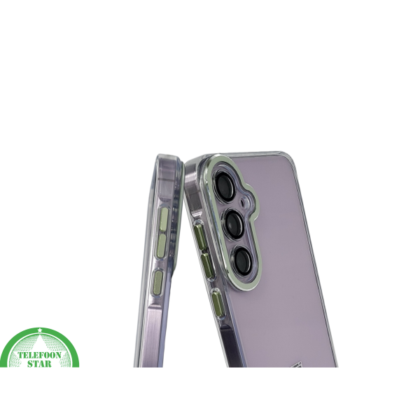 Transparant groen knop Hoesje Samsung Galaxy S25 FE Schokbestendige Bescherming – foto 5
