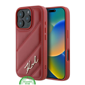 Hoesje voor iPhone 16 Pro Max Luxe Hoesje Rood &ndash; Stijlvolle Bescherming met Elegant Design