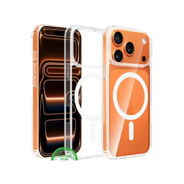 Silicone Hoesje voor  iPhone 17 Pro &ndash;  MagSafe &amp; Schokbestendig, Flexibel, Helder &amp; Extra Sterk, transparant en  | Telefoonstar – foto 2