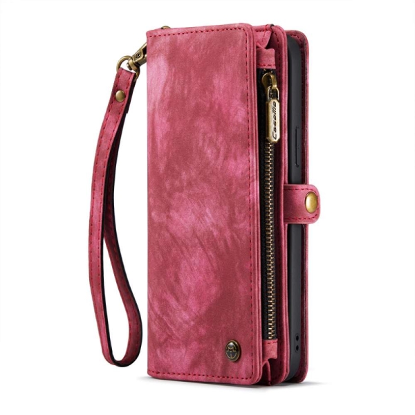 iPhone 14 3-in-1 portemonnee hoesje rood – foto 2