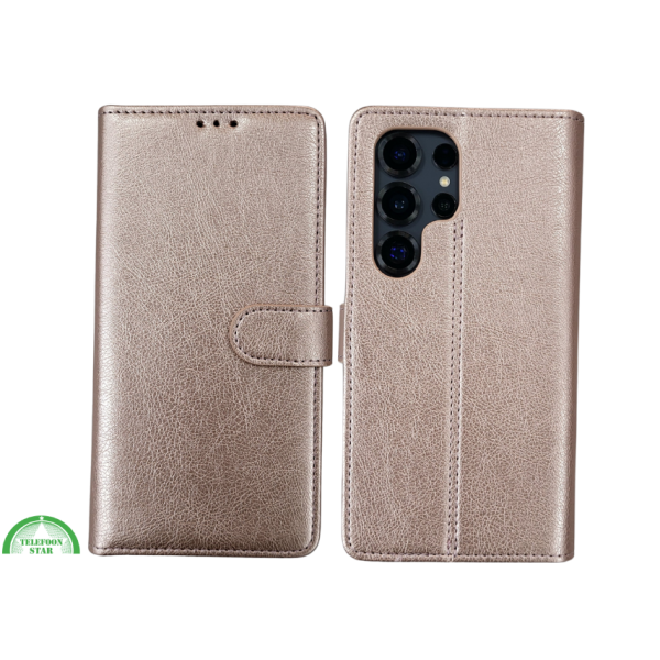 S25 Edge donker rose Leer Stijlvolle en Beschermende Wallet lather – foto 7