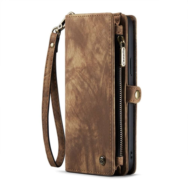 iPhone 14 3-in-1 portemonnee hoesje bruin – foto 2