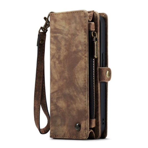 iPhone 14 Pro Max 3-in-1 portemonnee hoesje bruin – foto 2