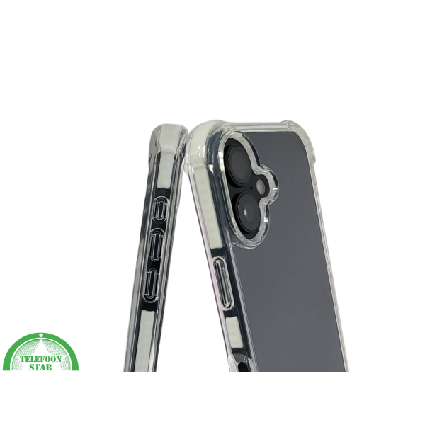 Anti shock case witte randen silicone voor iPhone 16 – foto 6