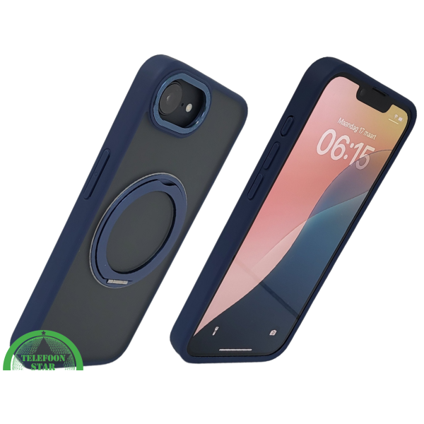 iPhone 16E Hoesje MagSafe Compatibel Blauw Schokbestendig – foto 2