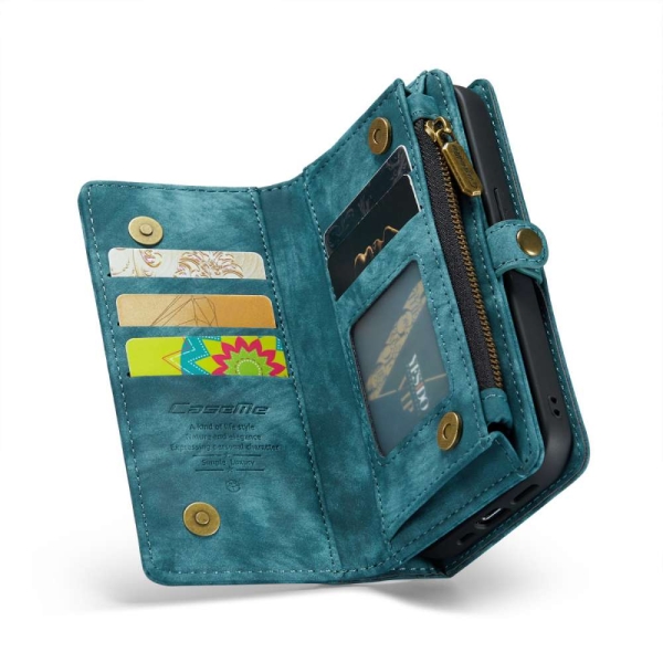 iPhone 14 Pro 3-in-1 portemonnee hoesje blauw – foto 3