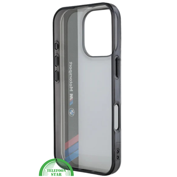 Motorsport Hoesje voor iPhone 16 Pro &ndash; Grijs/Zwart | Sportief Design met Ultieme Bescherming – foto 3