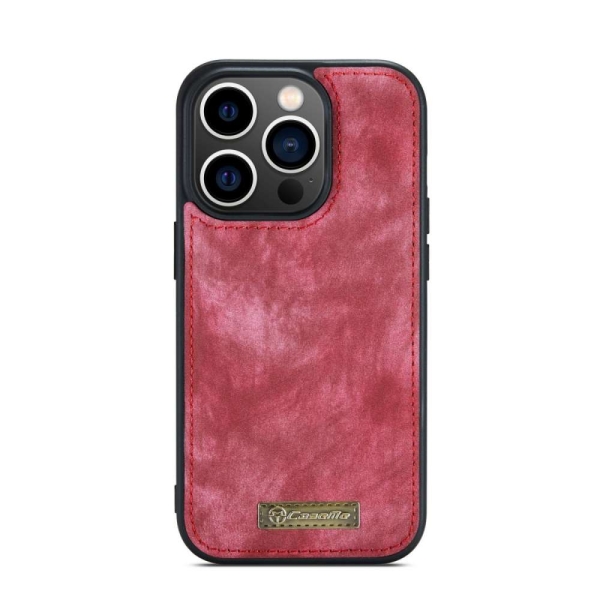 iPhone 14 Pro 3-in-1 portemonnee hoesje rood – foto 4