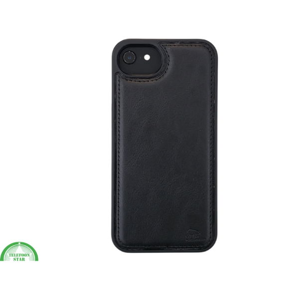 Flip Case Boek Zwart Leren twee en een met 3 Pashouders iPhone 16E – foto 11