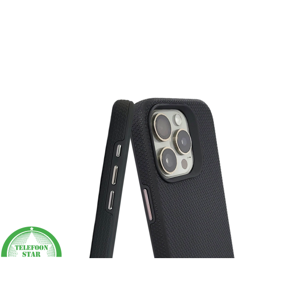 iPhone 15 Pro Max Zwart Hoesje met Structuur &ndash; Schokbestendig &amp; Zakelijk | Telefoonstar.nl – foto 6