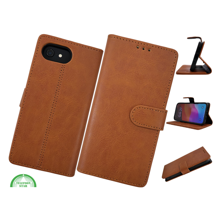 Wallet Case Licht Bruin IPhone 17E