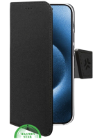 Hoesje voor iPhone 16 Pro Max &ndash; Zwarte Luxe Bookcase met Magnetische Sluiting