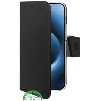 Hoesje voor iPhone 16 Pro Max &ndash; Zwarte Luxe Bookcase met Magnetische Sluiting