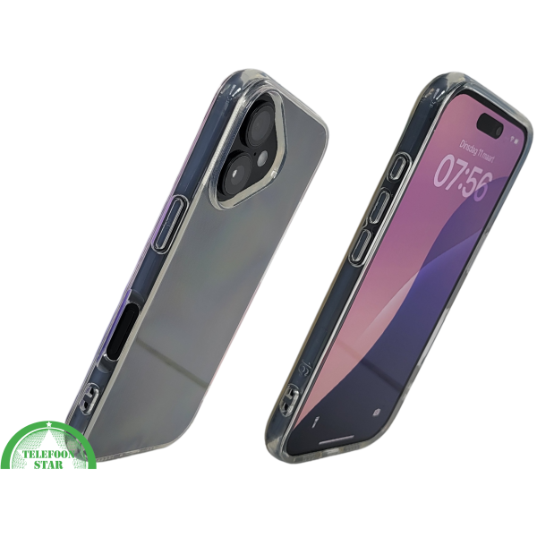 iPhone 16 hoesje transparant met schokbestendige bescherming en strakke afwerking – foto 2