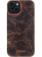 iPhone 15 Plus 100% Leer hoesje | Lederen Backcover | Minimalistisch | Bruin