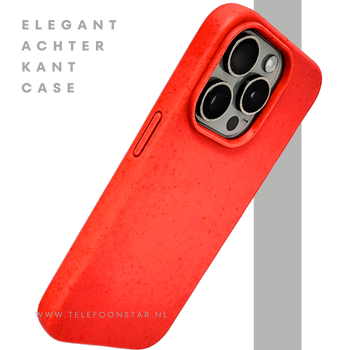 Rood iPhone 15 Pro Max Hoesje &ndash; Minimalistisch, Slank & Opvallend | Telefoonstar.nl
