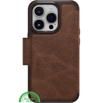 Donker bruin Bookcase Hoesje iPhone 14 Pro Max