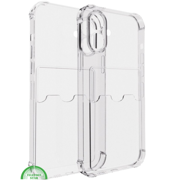 Transparant Hoesje voor iPhone 16 Plus met Kaarthouder &ndash; Slank, Praktisch &amp; Schokbestendig – foto 2