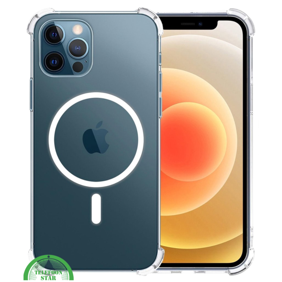 Hoesje voor iPhone 12 Pro Transparant MagSafe, Slank, Sterk &amp; Magnetisch