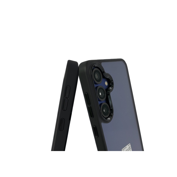 Samsung Galaxy S25 Hoesje &ndash; Transparant &amp; Schokbestendig met Zwarte Randen – foto 4